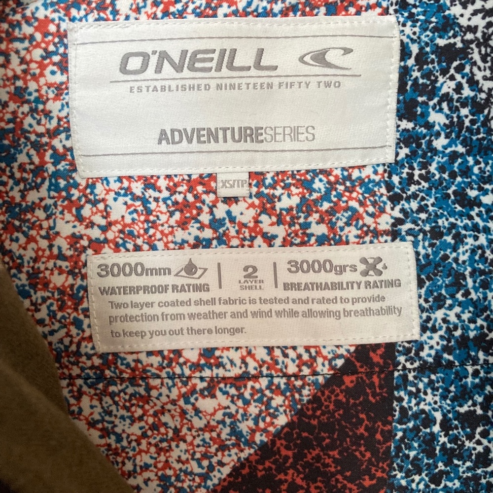 O'Neill Hooded Jacket Shell Adventure Series Size XS Olive Green - Picture 5 of 16